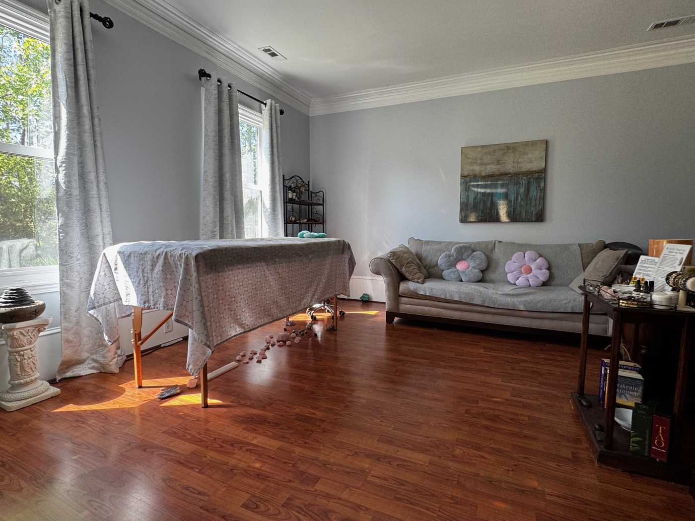 The treatment room, wide view